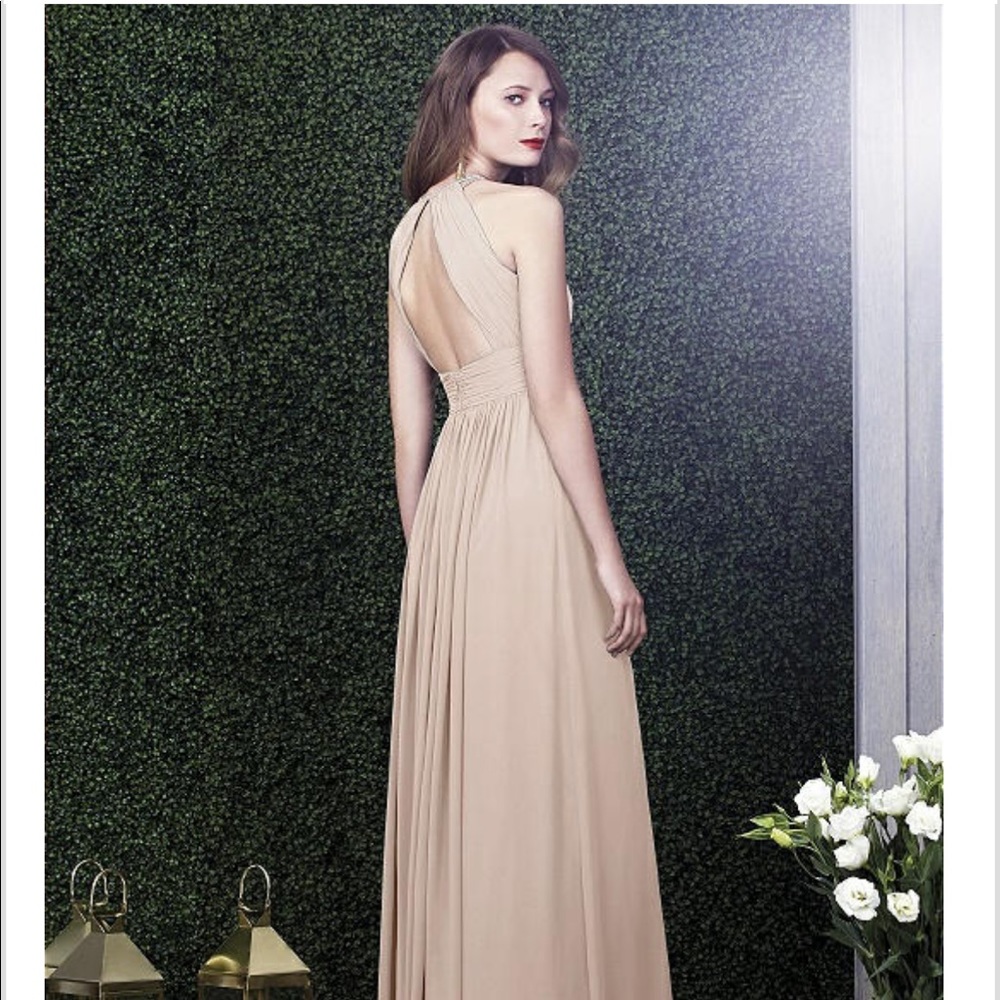 Dessy Collection Bridesmaids dress; gorgeous color and fit - so comfortable!